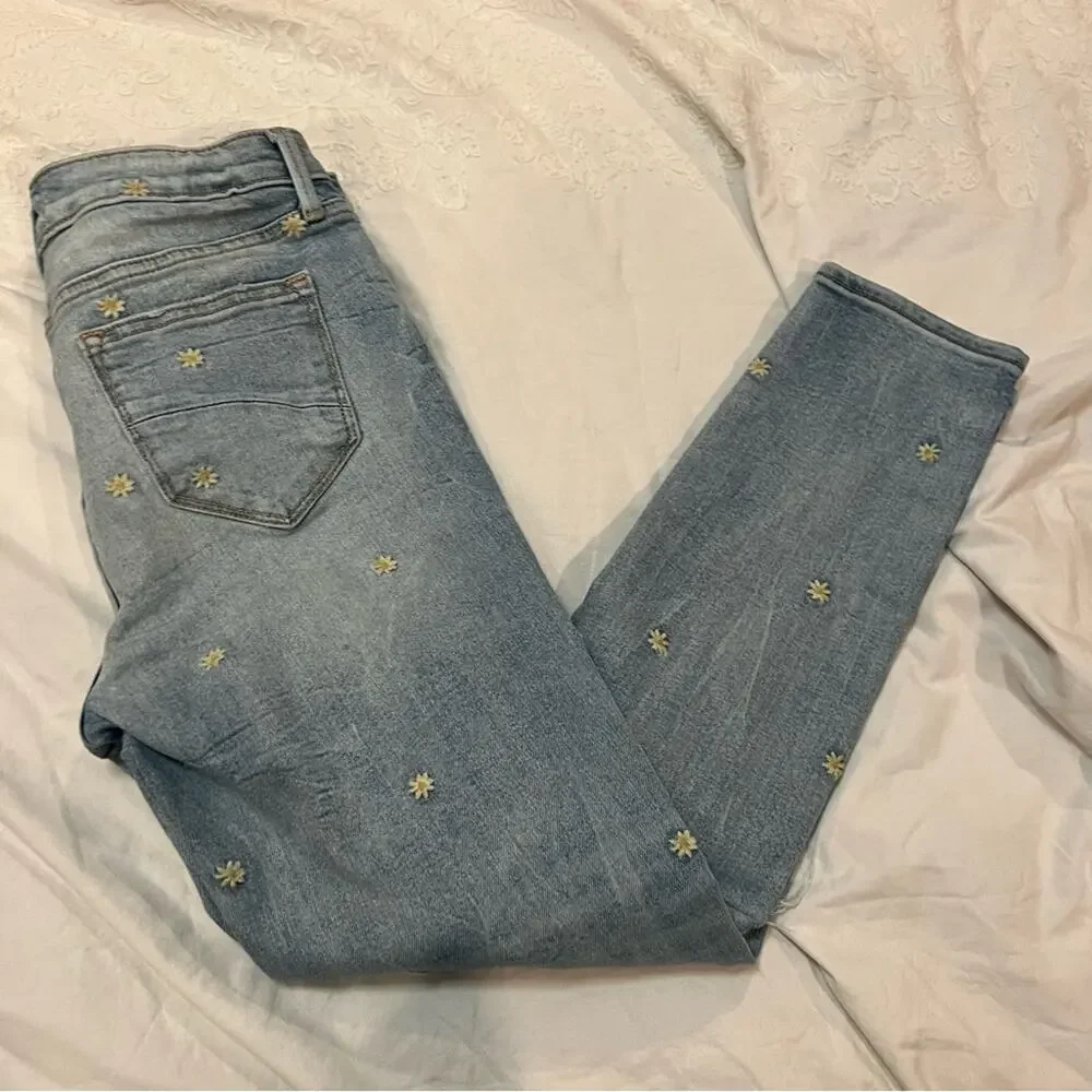 Driftwood Gizelle Embroidered Daisy Jean size 26/27